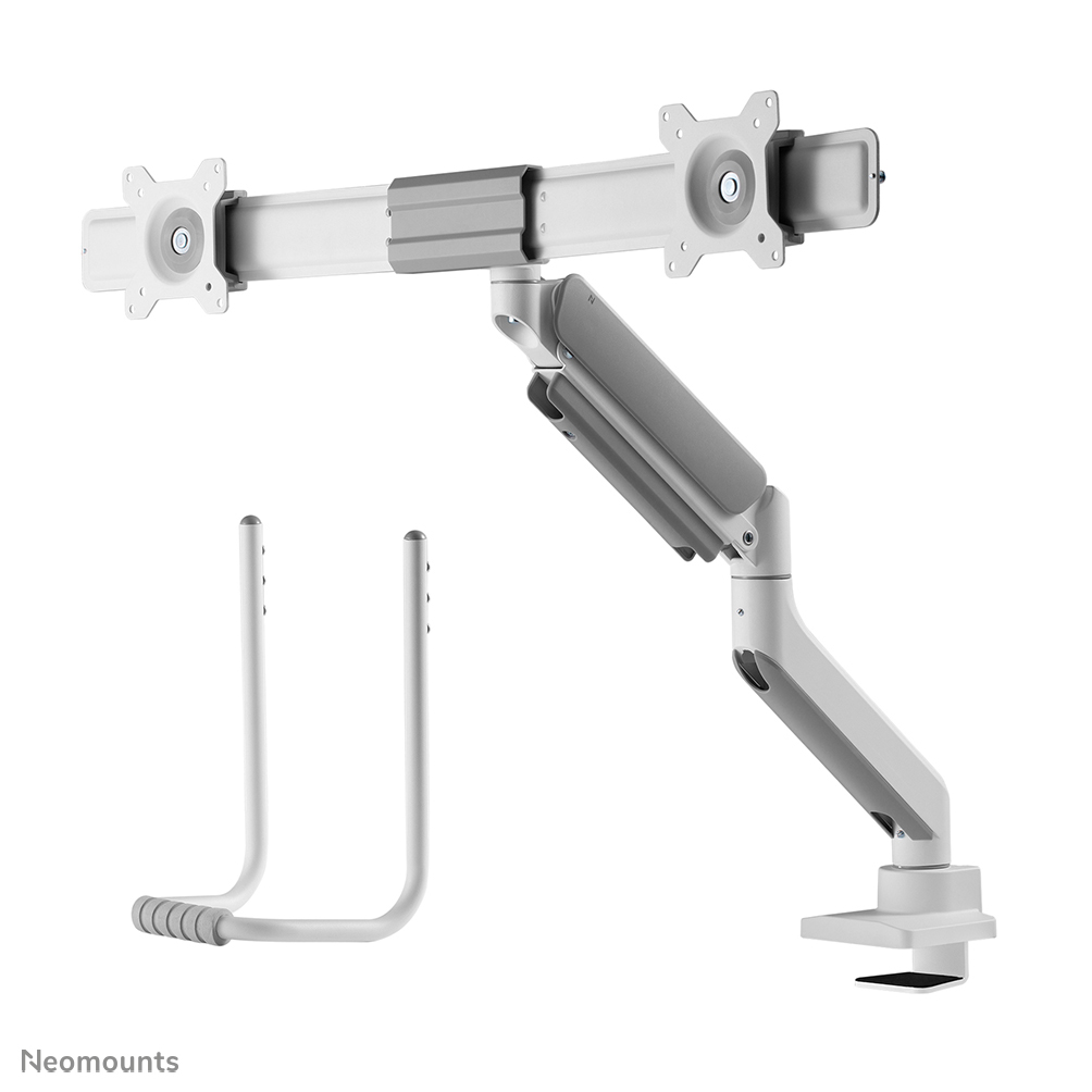 Neomounts DS75-450WH2 Monitorarm 17-32" - gasveer - Topfix - 180°-stop